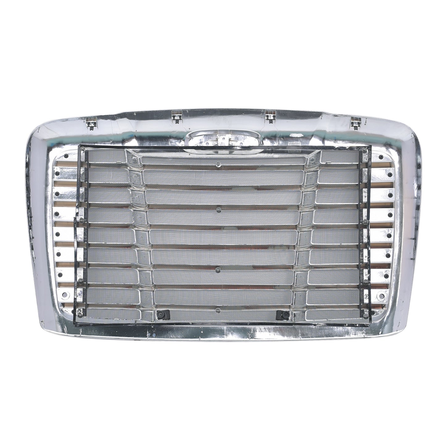 1x Front Hood Grille With Bug Screen For 2008-2016 Freightliner Cascadia