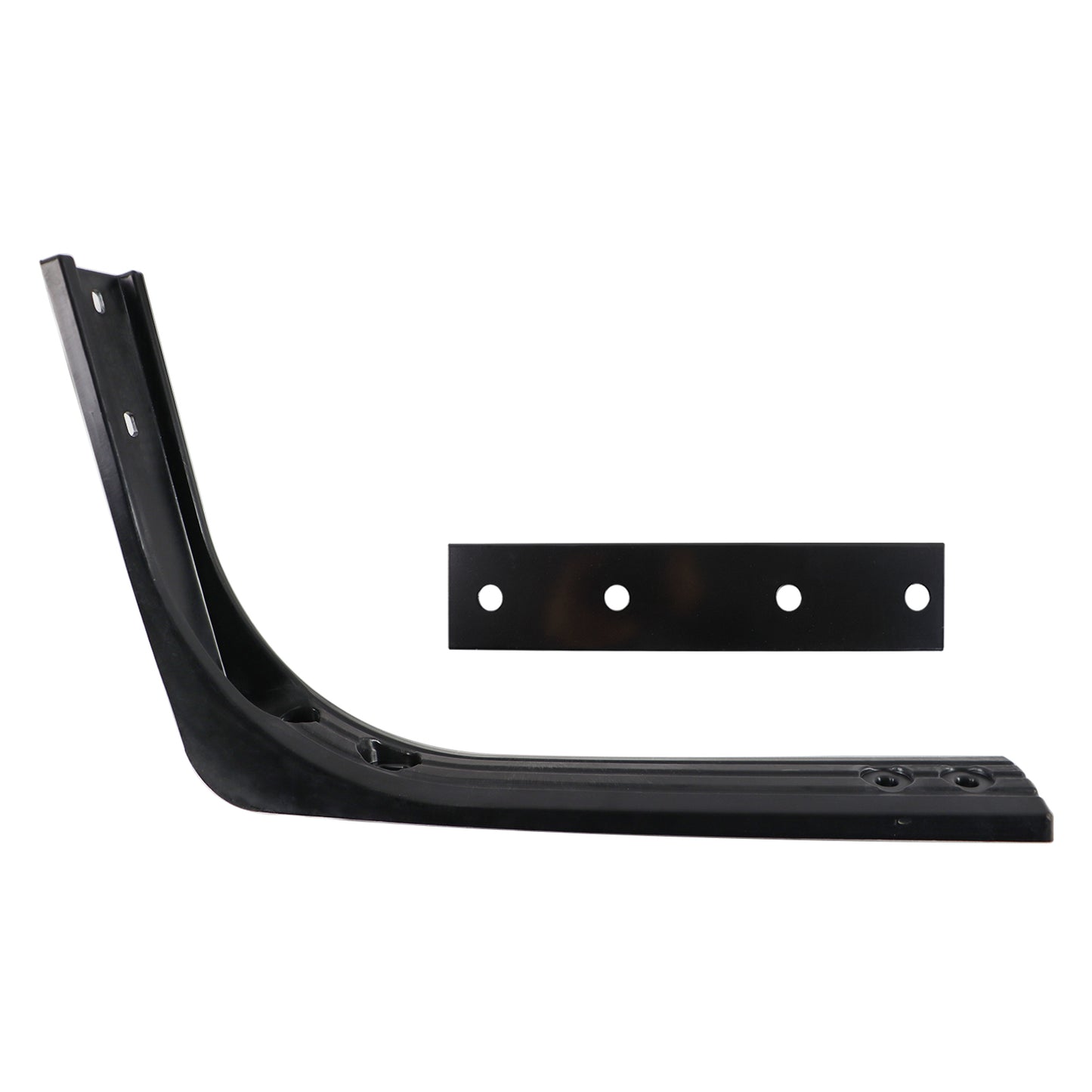 1x Black Iron Wind Fairing Rear Cab Support Brackets For Volvo VNL Trucks