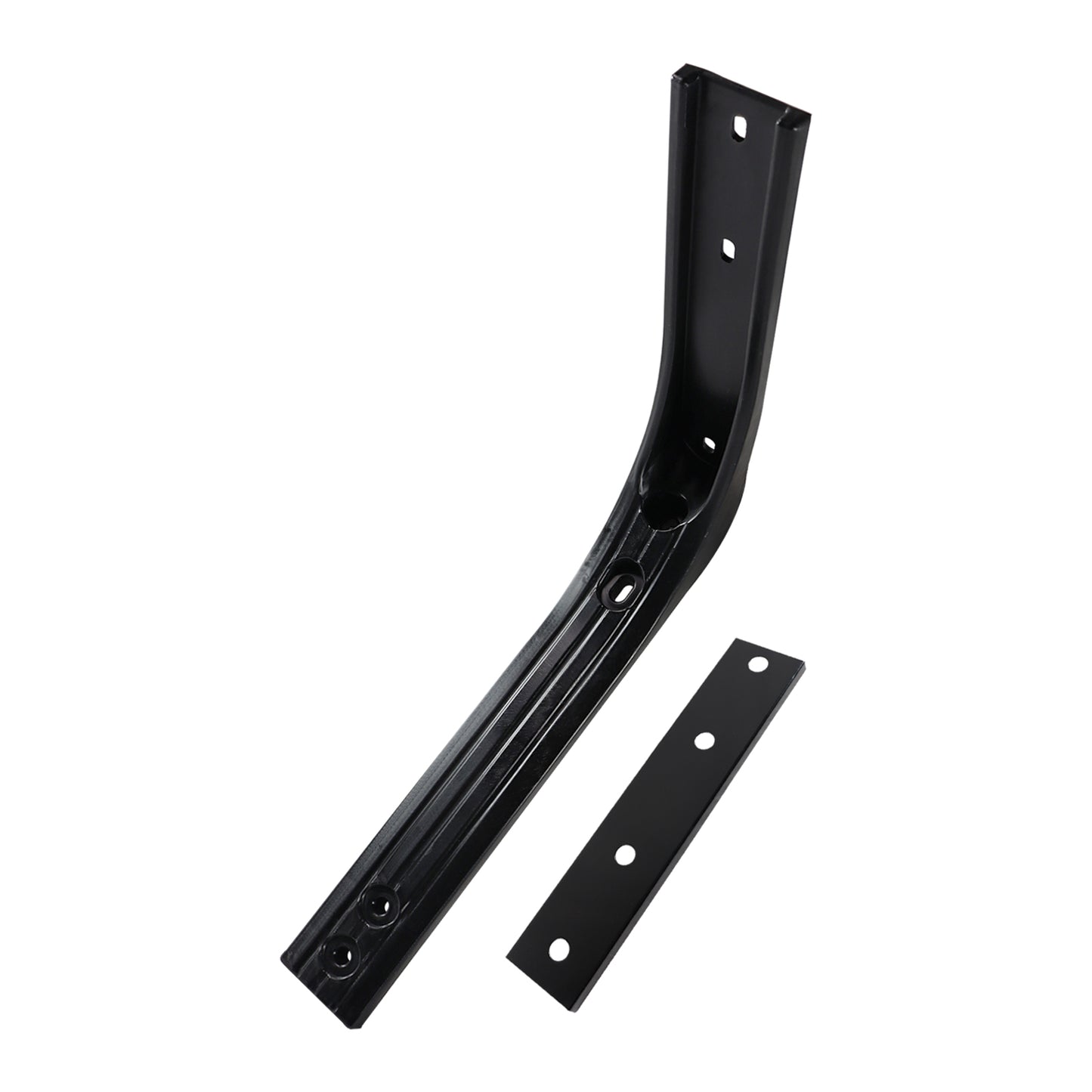 1x Black Iron Wind Fairing Rear Cab Support Brackets For Volvo VNL Trucks