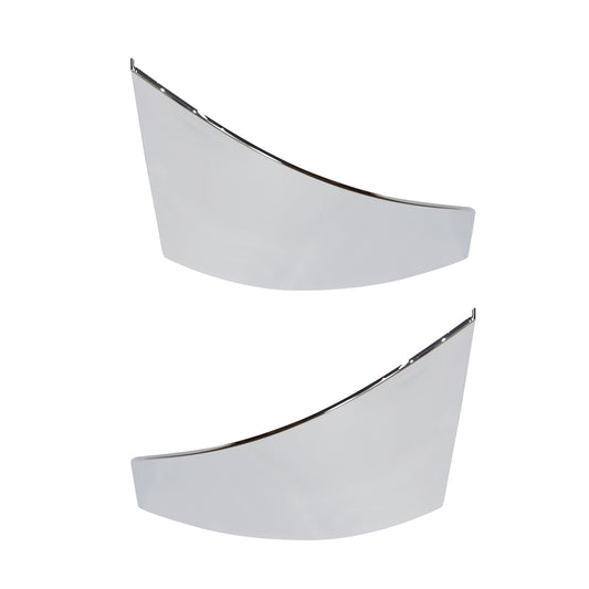 Pair Corner Bumper End Chrome Trim For 2016-2018 Volvo VNL